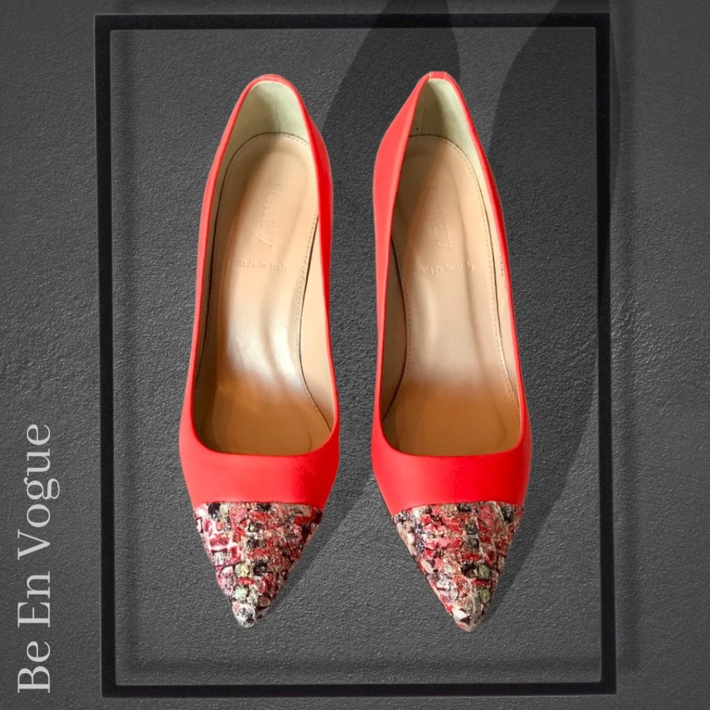 J.Crew Elsie Fabric Cap Toe Pumps